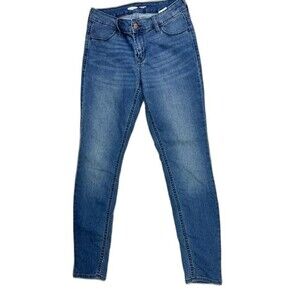 Old Navy Size 2 Womens Jeans Mid Rise Super Skinny Stretch Med Wash